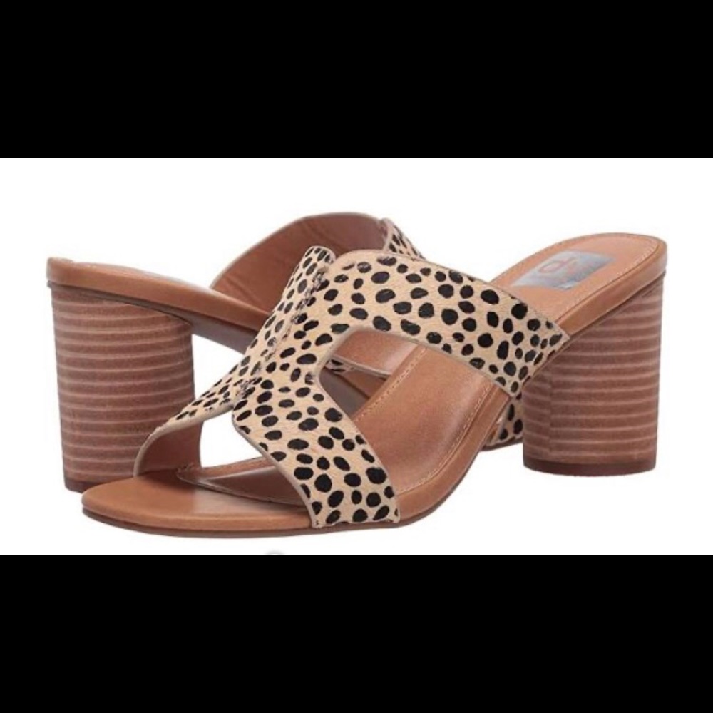 Dolce Vita Block Heel Slide Cheetah